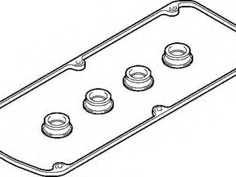 Set garnituri, Capac supape MITSUBISHI SPACE WAGON (N3_W, N4_W) (1991 - 1998) ELRING 376.220