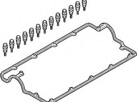 Set garnituri, Capac supape SEAT TOLEDO Mk II (1M2) (1998 - 2006) ELRING 383.280