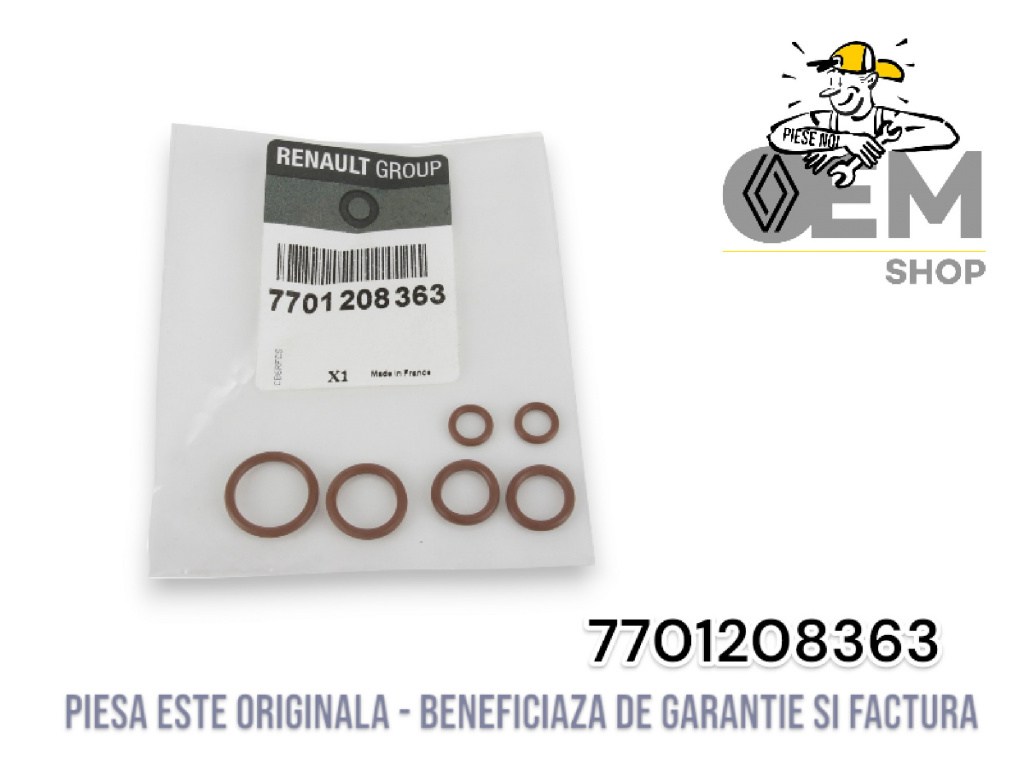 Set garnituri / oringuri ac/ Renault produs nou original cod piesa 7701208363