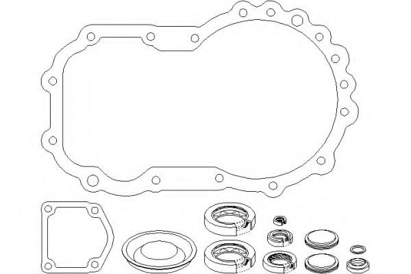 Set garnituri, transmisie manuala SEAT CORDOBA limuzina (6K1, 6K2), SEAT TOLEDO (1L), VW GOLF Mk II (19E, 1G1) - TOPRAN 111 408