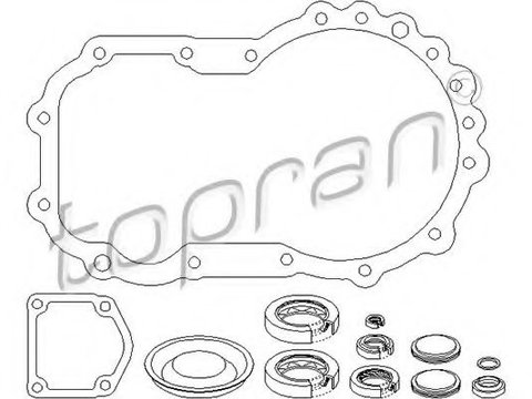 Set garnituri, transmisie manuala VW GOLF 3 (1H1) (1991 - 1998) TOPRAN 111 408