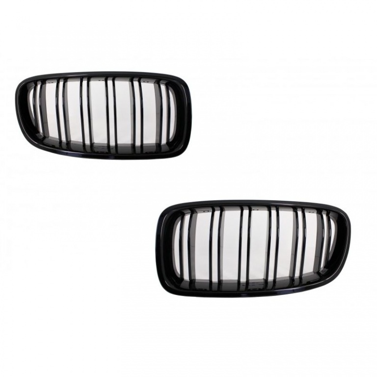 Set Grile Radiator Nari Bmw Seria 5 F11 2010-2015 M Design Negru Lucios