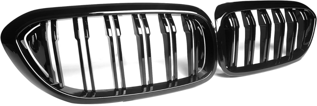 Set Grile Radiator Nari Duble Am Bmw Seria 5 G30 2017-2019 M Design Negru Lucios C00091