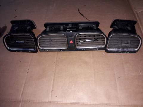 Set Grile Ventilatie VW Golf 6 combi, 1.6 diesel CAYC gri inchis LD7X (Grila centrala cu defect
