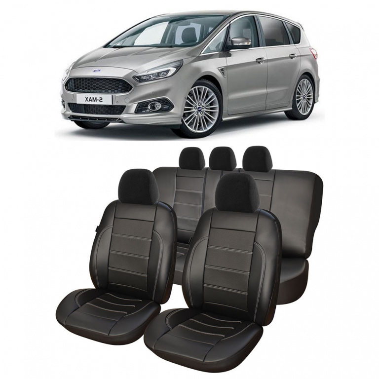 Set Huse Auto Exclusive Leather King compatibile cu Ford S-max 08650-100