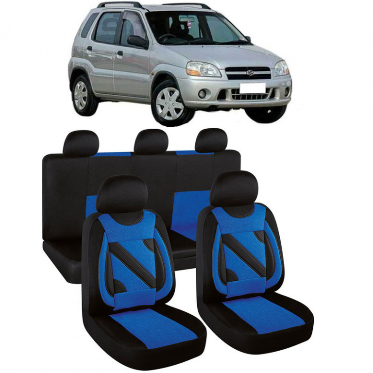 Set Huse Auto Nero Albastru cu insertii rosii compatibile cu Suzuki Ignis 108818_233