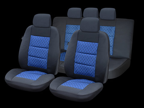 Set huse auto Premium Lux albastru compatibile DAEWOO Cielo
