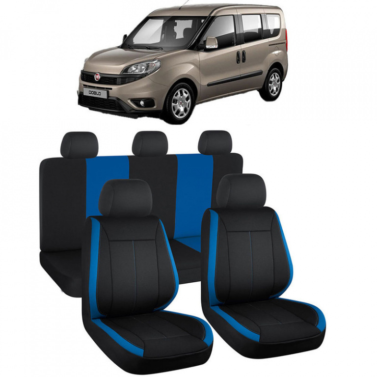 Set Huse Auto Vision Albastru compatibile cu Fiat Doblo 108814_70