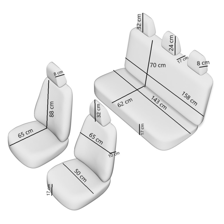 SET HUSE SCAUN LUXURY BEJ IS-44507