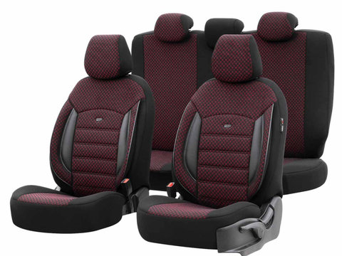 Set Huse Scaun Otom Sport Plus 103 Burgundy 3 Zip OT78482