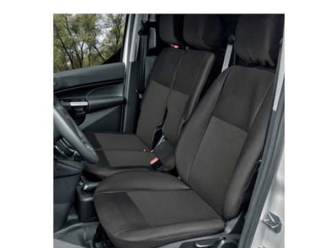 Set huse scaune auto Kegel Tailor Made pentru Ford Transit Connect II dupa 2014, ptr scaun sofer + pasager 2 locuri, spatar bancheta masuta rabatabila