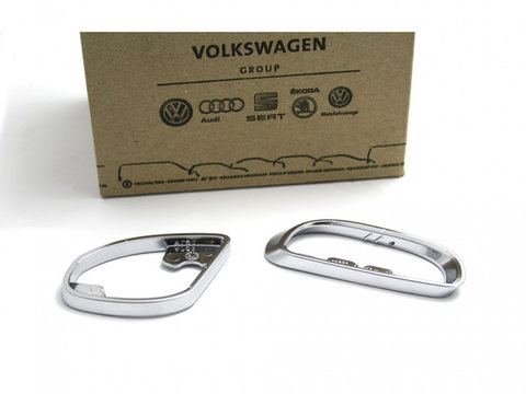 Set Inele Ornament Maner Usa Spate Stanga Oe Volkswagen Passat B7 2010-2015 Aluminiu 3AA898197B3Q7