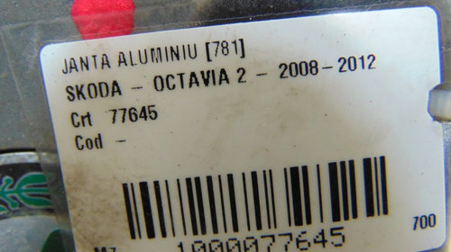 Set janta aluminiu Skoda Octavia 2 R16