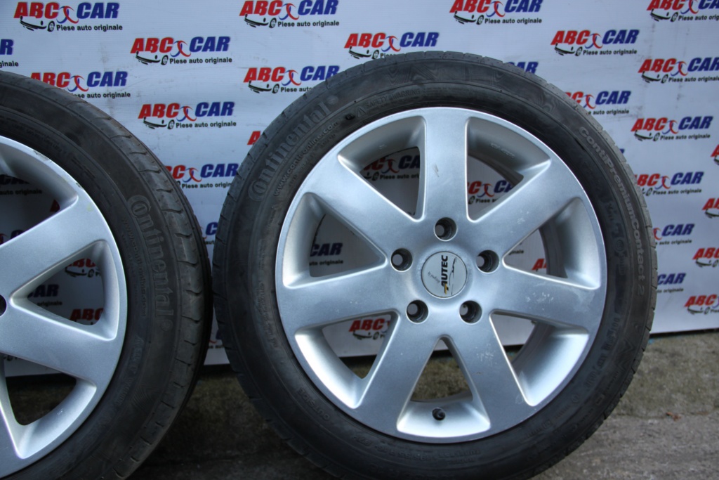 Set jante aliaj Autec cu anvelope Continental 195 / 55 / R16 5X120 ET 45 7.0JX16H2 BMW Seria 1 E87 model 2007