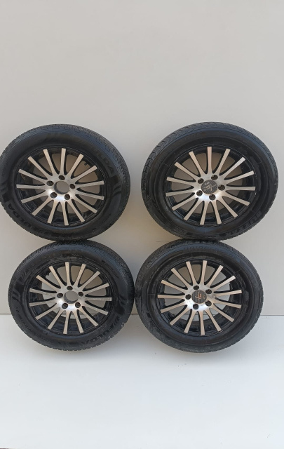 Set jante aliaj cu anvelope m+s, 215/60 R16 / 99H / 16 Inch, 5 X 112 / 7Jx16H2 Mercedes-Benz C-Class W203/S203/CL203 [facelift] [2004 - 2007]