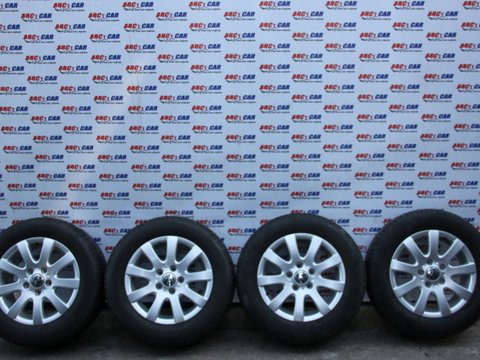 Set jante aliaj cu anvelope Michelin 195 / 65 / R15 ET 50 6.5JX15H2 5X112 VW Touran 1T cod: 1K0601025AQ