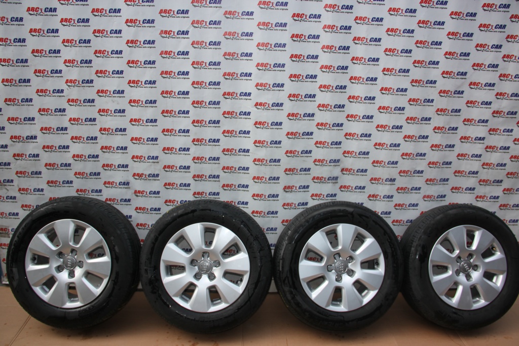 Set jante aliaj R16 cu anvelope Pirelli Audi A6 4G C7 cod: 4G0601025 model 2015