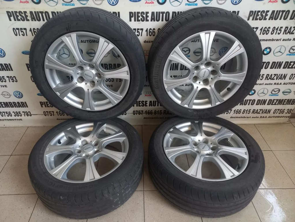 Set Jante Aluminiu R17 Toyota Avensis Corolla Corolla Verso Etc. 5x114.3 Hyundai Tucson Kia Etc. 225/50R17