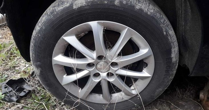 Set jante Peugeot 508 16'' cu anvelope de vara. 1234