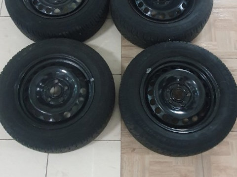 SET JANTE TABLA + ANVELOPE R15 VW GOLF 5 195/65/15