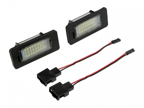 Set lampa numar LED CanBus Audi A1 2010-, A3 2012-, A4 B8, A5 2007-, A7 2010-, Q3 2011, Vw Golf V6 Combi, Passat B6 - B7 Combi, Sharan, Touran 2011-, Touareg 2001,