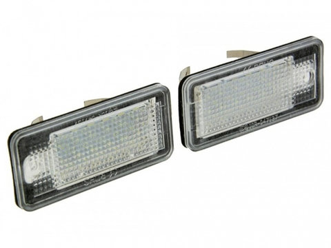 Set Lampa numar LED CanBus Audi A3 2003-, A4 B6 2000-, A4 B7 2004-, A6 2004-, A8 2002-, Q7 2006-,