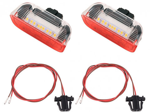 Set Lampi Cu Led Portiera Spate Alb/Rosu Volkswagen Passat CC 2008-2012 BTLL-062 (V-180603) 486481