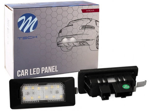 Set Lampi Numar Inmatriculare Led M-Tech Audi A4 B8 2007-2015 CLP011