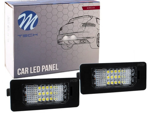 Set Lampi Numar Inmatriculare Led M-Tech Audi A4 B8 2007-2015 CLP014