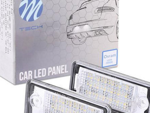 Set Lampi Numar Inmatriculare Led M-Tech Audi A8 4H2, 4H8, 4HC, 4HL 2009-CLP012 SAN34874