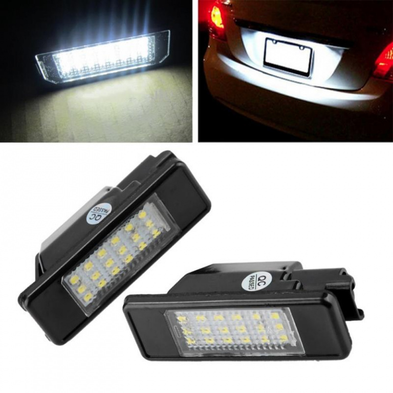 Set Lampi Numar Inmatriculare Led Peugeot 807 2002→ PC101-7603