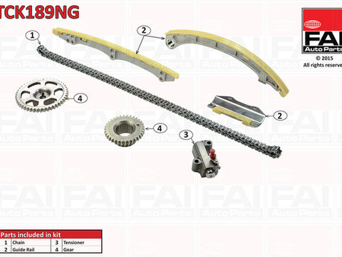 Set lant distributie TCK189NG FAI AutoParts pentru Honda Civic Honda Integra