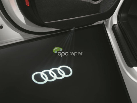 Set Led Usi / Holograma Audi Original cu inscriptie "sigla Audi''