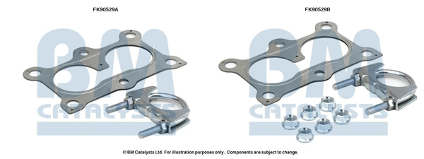 Set montaj catalizator BM Catalysts SEAT LEON (1M1) 1999-2006 - FK90529