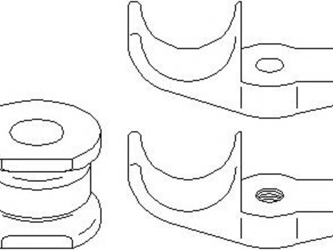 Set montaj, stabilizator MERCEDES-BENZ M-CLASS (W163) - TOPRAN 401 700