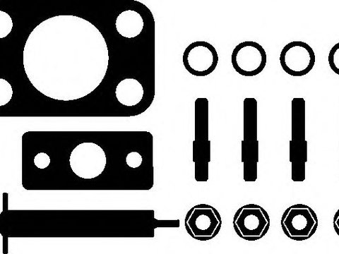 Set montaj turbina FIAT SCUDO caroserie (272, 270) (2007 - 2016) ELRING 714.600