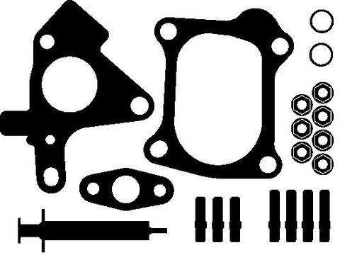 Set montaj turbocompresor 714 351 ELRING pentru Renault Megane Renault Kangoo Renault Symbol Renault Thalia Renault ScEnic Renault Clio Renault Euro Dacia Logan Dacia Sandero Renault Gran Renault Captur