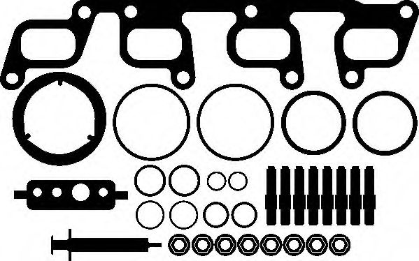 Set montaj, turbocompresor AUDI A1 Sportback (8XA, 8XF, 8XK) (2011 - 2016) ELRING 232.830 piesa NOUA