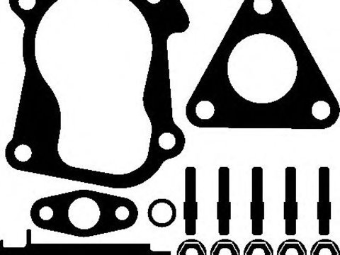 Set montaj, turbocompresor AUDI A2 (8Z0) (2000 - 2005) ELRING 703.950