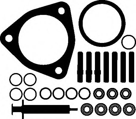 Set montaj, turbocompresor CITROËN DS3 (2009 - 2015) ELRING 376.340