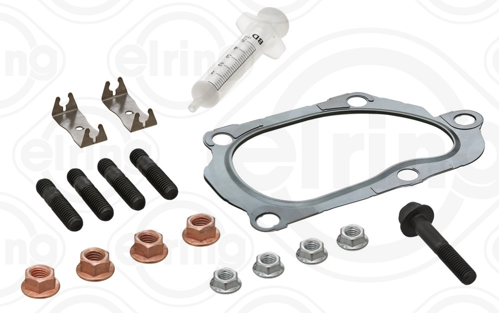 Set montaj, turbocompresor ELRING montare partea de jos 934.010 la VW TRANSPORTER T6 / CARAVELLE T6 bus (SGB, SGJ, SHB, SHJ) 2015 2016 2017 2018 2019 2020 2021 2022 2023