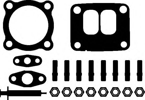 Set montaj, turbocompresor MERCEDES-BENZ ECONIC (1998 - 2016) ELRING 715.640