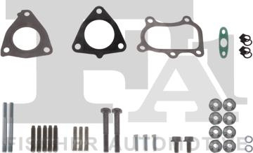 Set montaj, turbocompresor NISSAN INTERSTAR (X70), Van, 04.2002 - FA1 KT120050