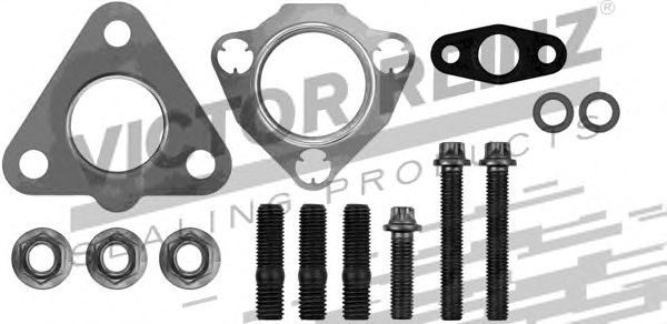 Set montaj, turbocompresor OPEL ASTRA H Combi (L35) (2004 - 2016) VICTOR REINZ 04-10072-01 piesa NOUA