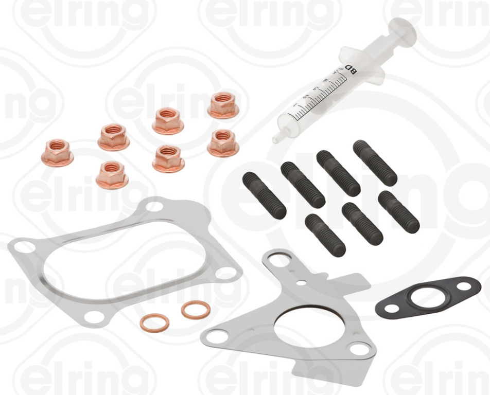 Set montaj turbocompresor # Renault ScEnic 2005 2006 2007 2008 2009 2010 2011 2012 2013 2014 2015 2016 2017 2018 2019 2020 2021 2022 2023 2024 2025 # 714 351 # ELRING