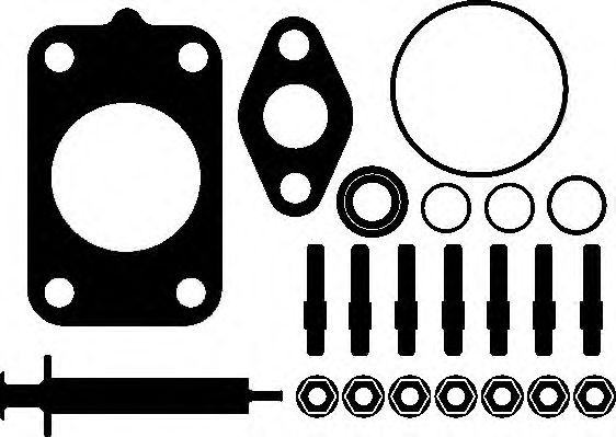 Set montaj, turbocompresor SAAB 9-5 Combi (YS3E) (1998 - 2009) ELRING 733.690 piesa NOUA
