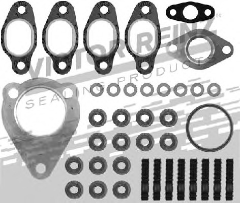 Set montaj turbocompresor # Seat Alhambra 2000 2001 2002 2003 2004 2005 2006 2007 2008 2009 2010 # 04 10023 01 # VICTOR REINZ