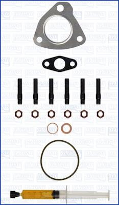 Set montaj. turbocompresor Turbocharger assembly kit with gaskets CHRYSLER 300C JEEP GRAND CHEROKEE GRAND CHEROKEE IV LANC JEEP GRAND CHEROKEE IV (WK, WK2), Crossover, 06.2010 - Ajusa JTC11778