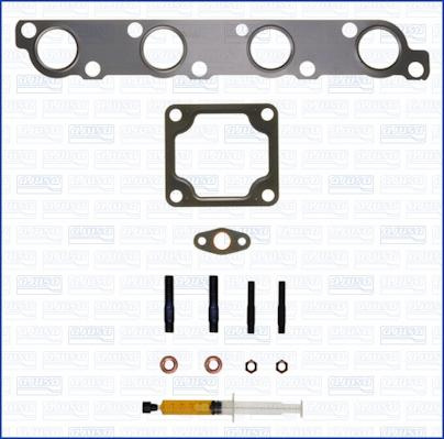 Set montaj. turbocompresor Turbocharger assembly kit with gaskets FORD TRANSIT 2.4D 01.00-05.06 HYUNDAI H-1 (A1), Van, 10.1997 - 04.2008 Ajusa JTC11554