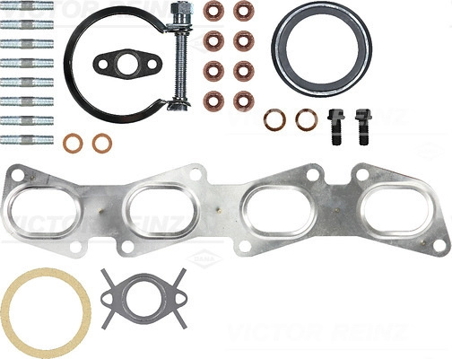 Set montaj, turbocompresor VICTOR REINZ 04-10208-01 model SAAB 9-3 (YS3F, E79, D79, D75) 2004 2005 2006 2007 2008 2009 2010 2011 2012 2013 2014 2015
